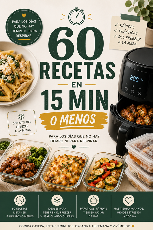 60 RECETAS EN 15 MINUTOS O MENOS