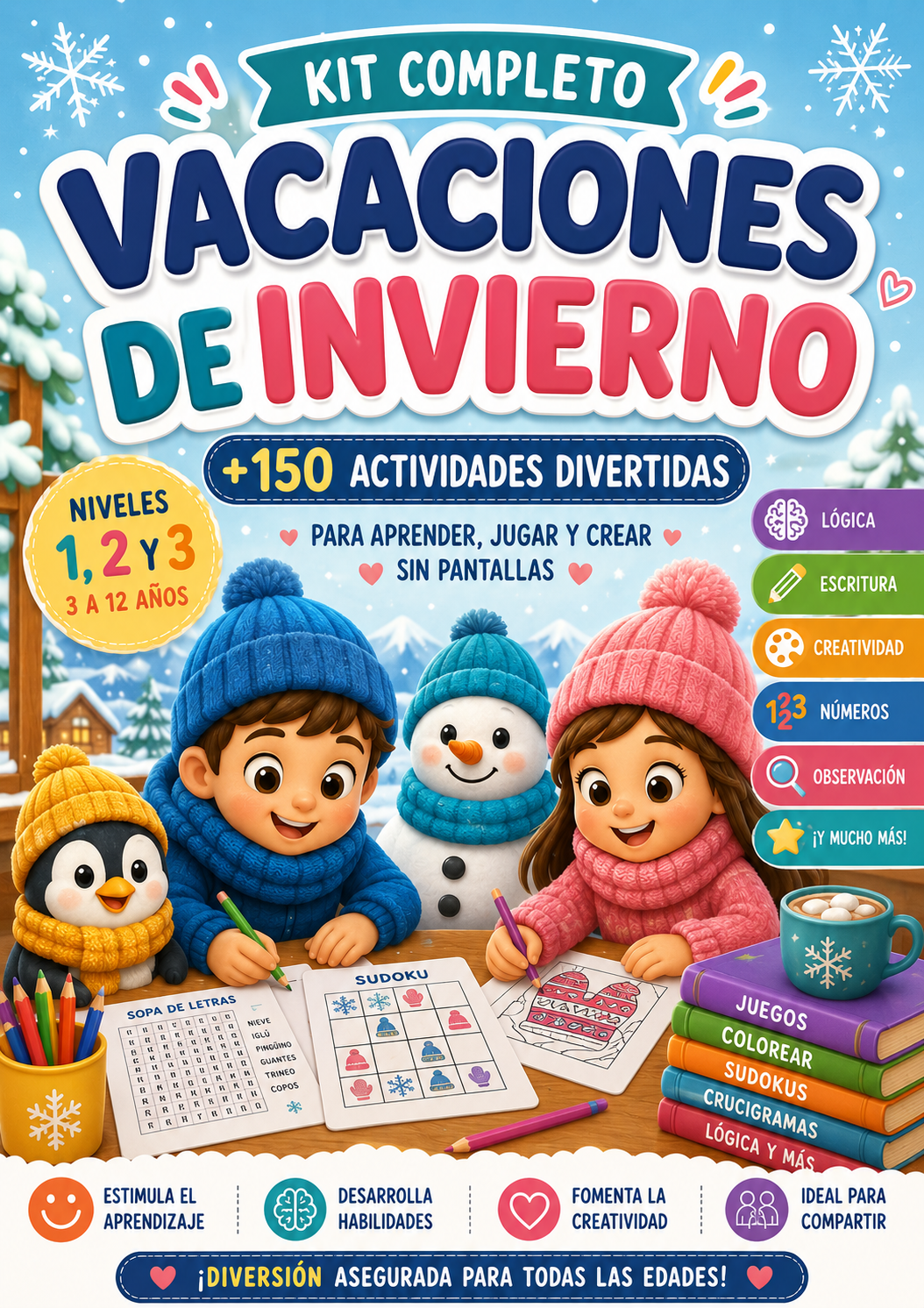 KIT VACACIONES DE INVIERNO + 4 BONOS GRATIS
