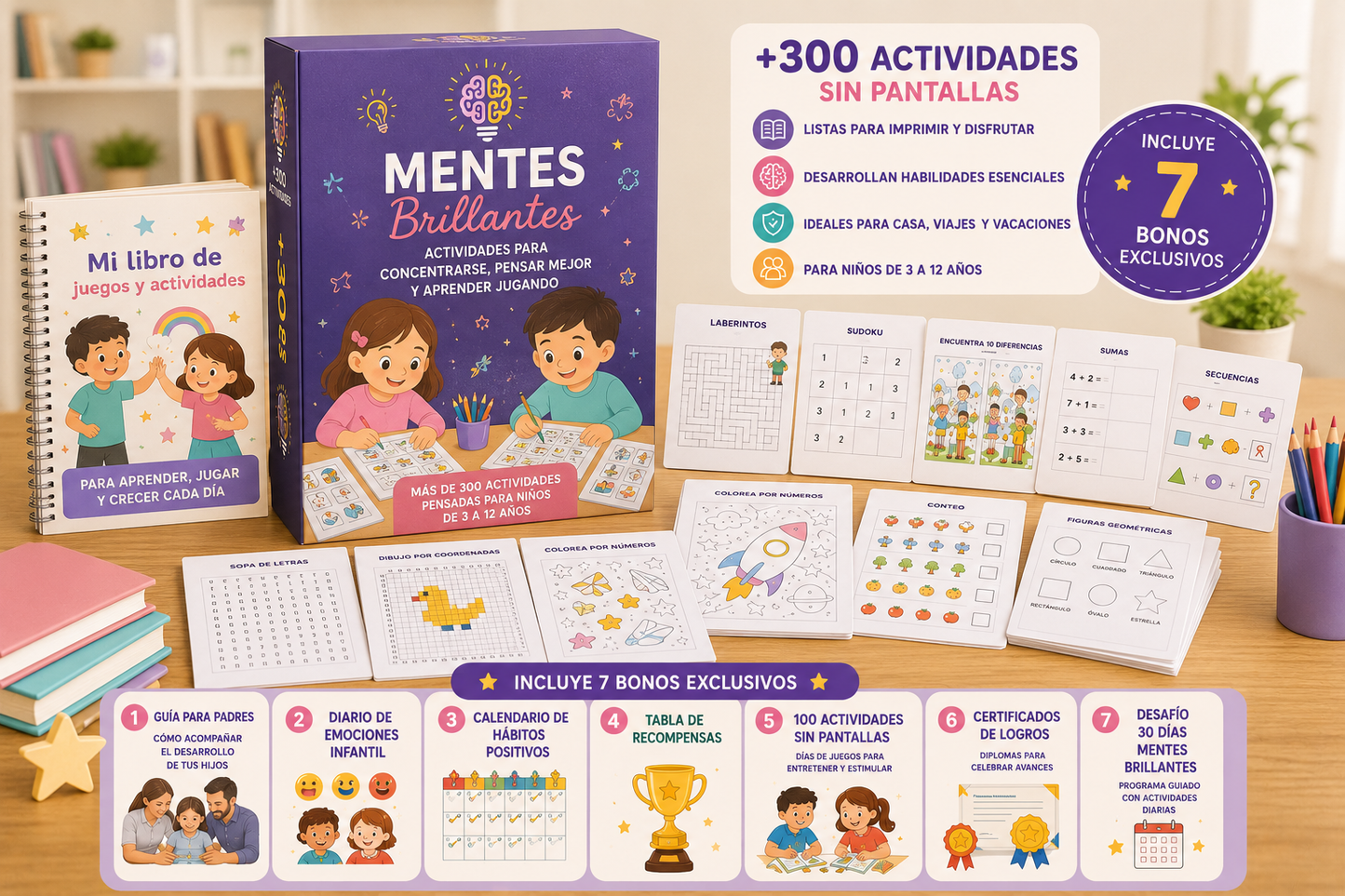 Mentes Brillantes™ + 7 BONOS de regalo